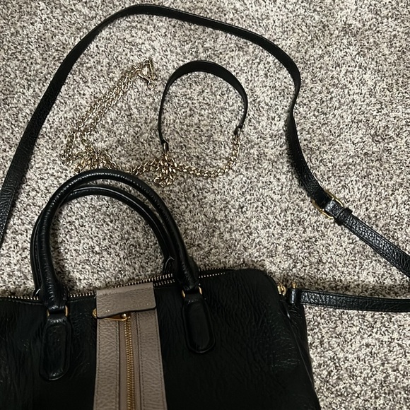 MARC BY MARC JACOBS Black/Beige Leather Roadster Satchel - Picture 6 of 6